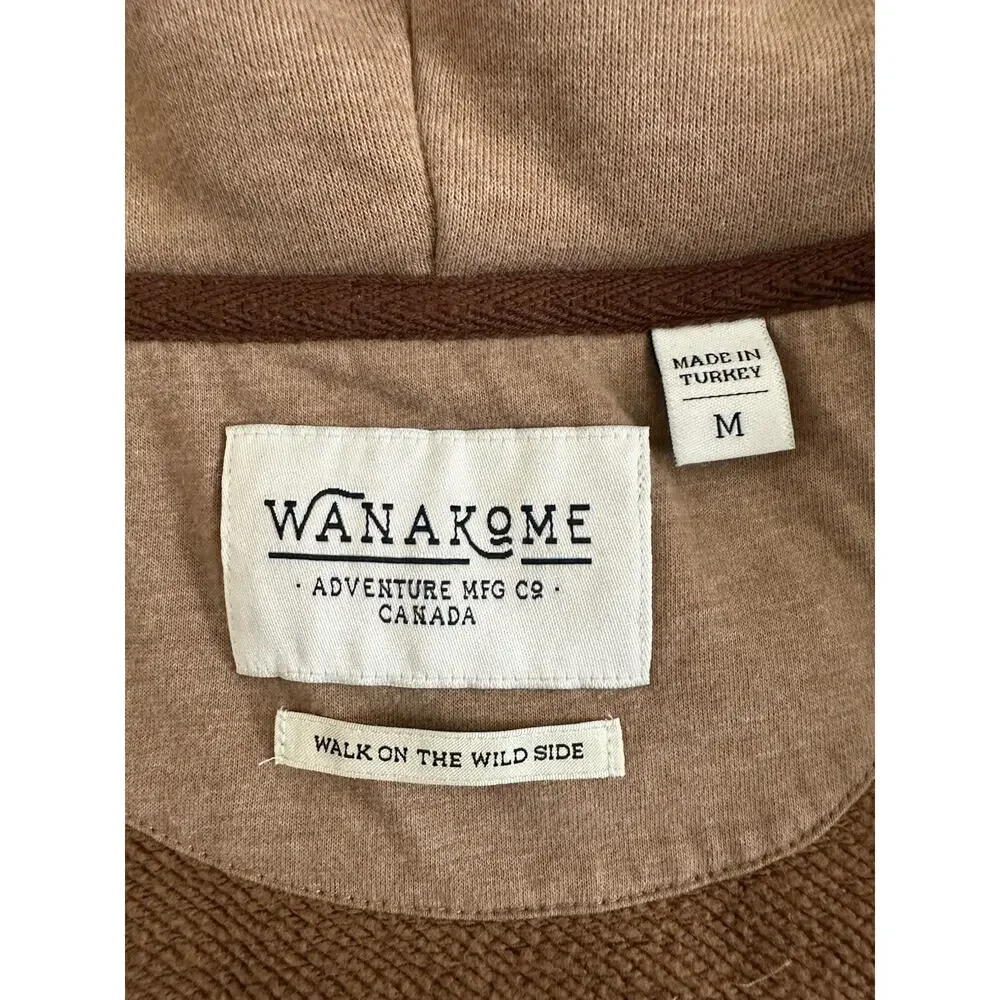 Naketano Women's Full-Zip Hoodie Sweatshirt Walk On The Wild Side M Brown - Picture 5 of 12